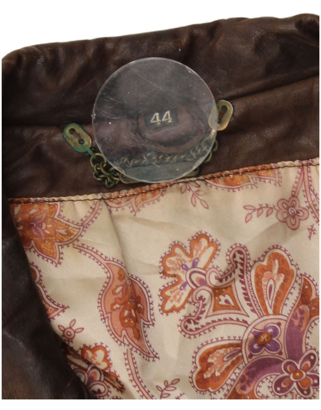 Vintage ženska prevelika kožna jakna EU 44 XL smeđa koža