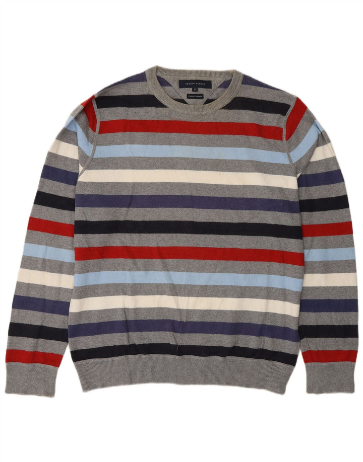 Tommy Hilfiger muški džemper s okruglim izrezom srednje raznobojnih pruga