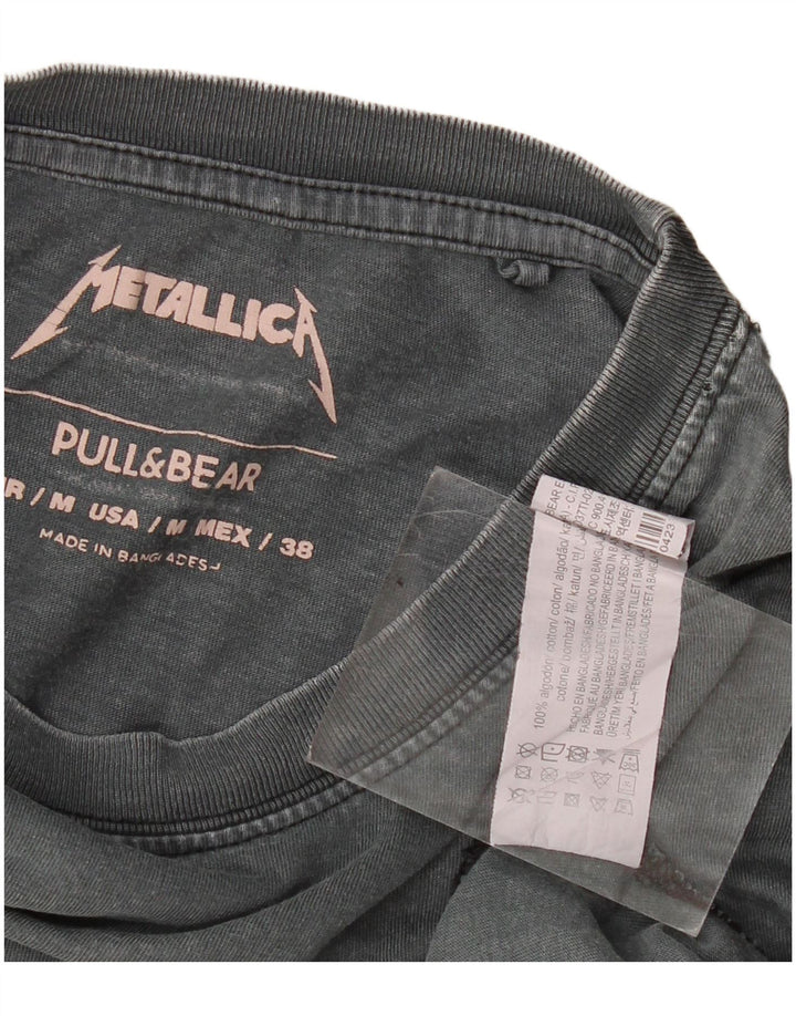 Pull & Bear muška Metallica grafička majica kratkih rukava Srednje sivi pamuk