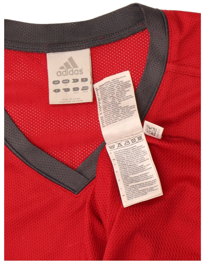Adidas muški grafički prsluk veliki crveni poliester