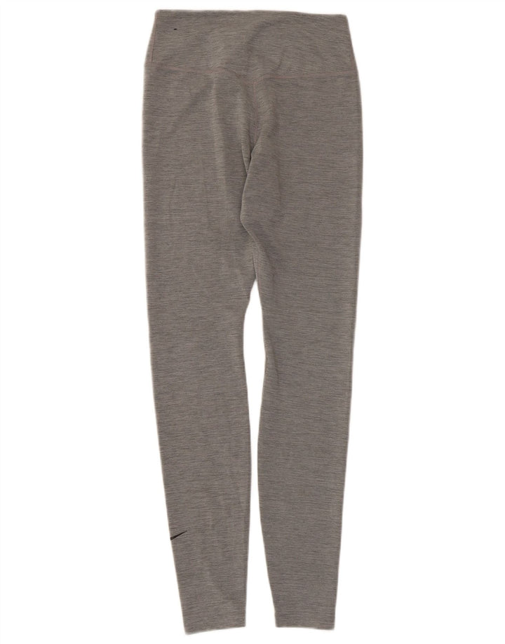 Nike Ženske Dri Fit Leggings UK 8 Mali sivi flekasti poliester