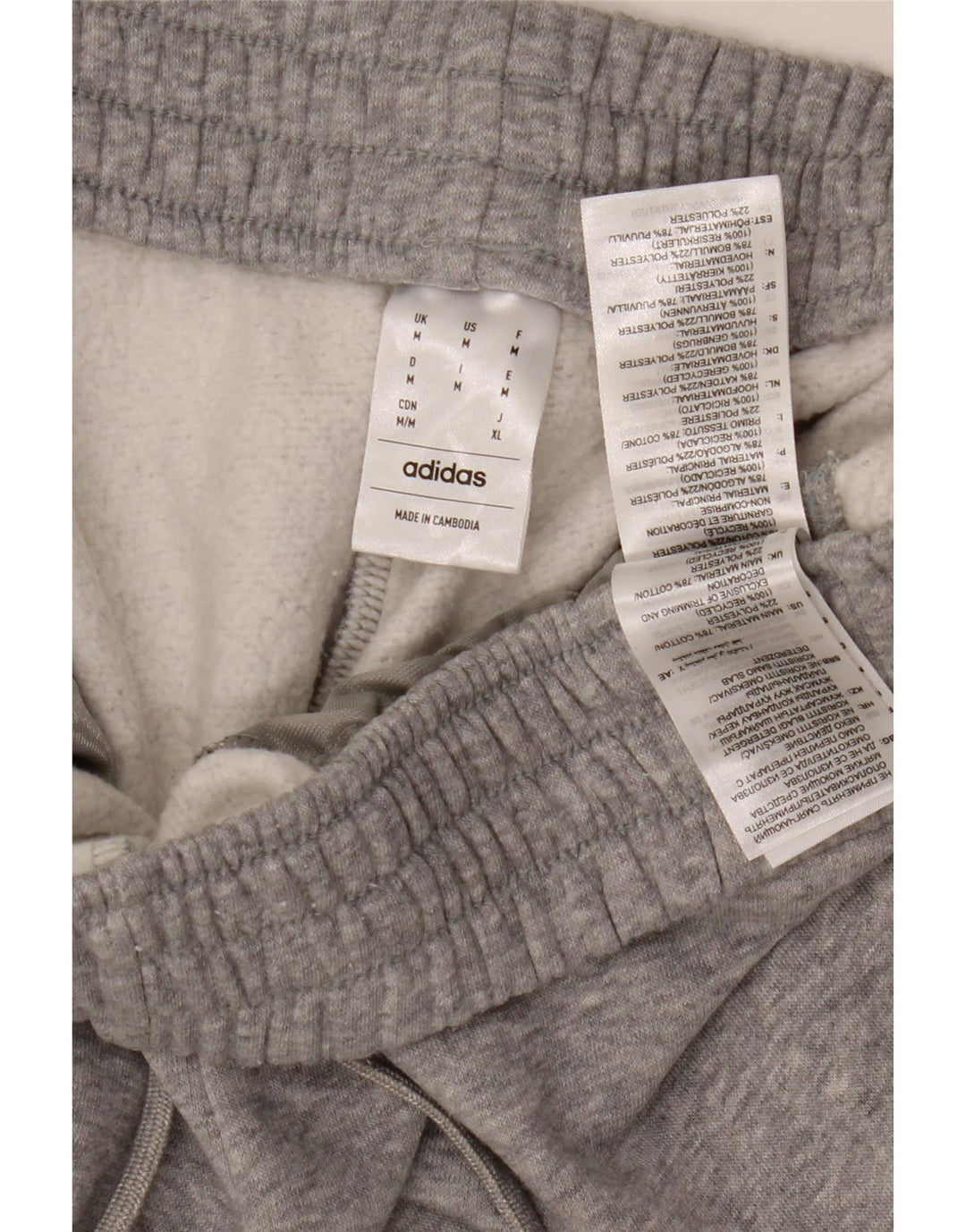 ADIDAS Ženska trenirka Hlače Joggers UK 14 Srednje sivi pamuk