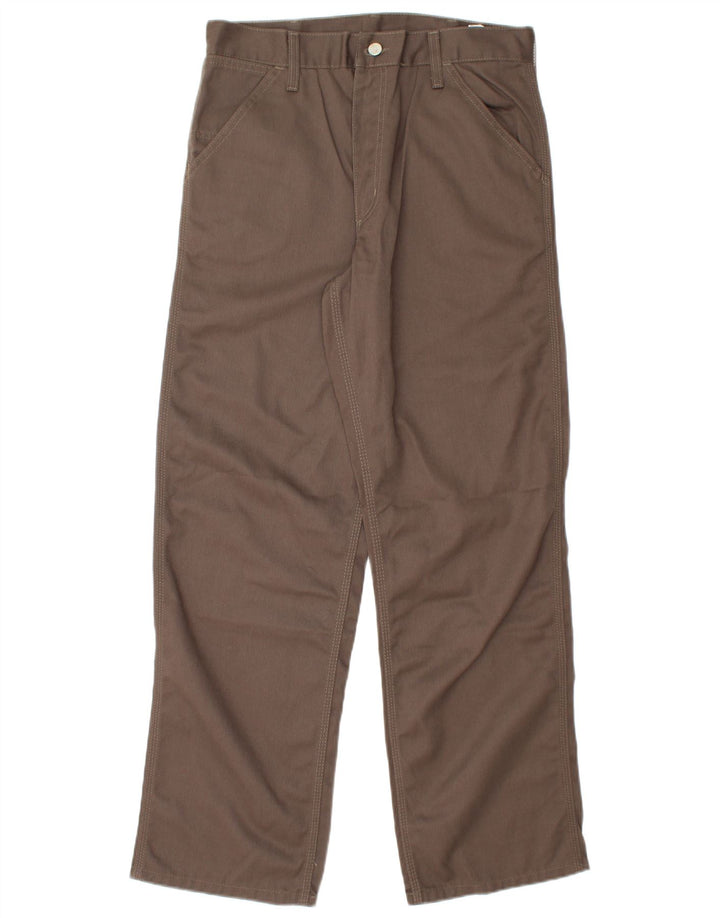 CARHARTT muške ravne chino hlače W30 L32 smeđi poliester