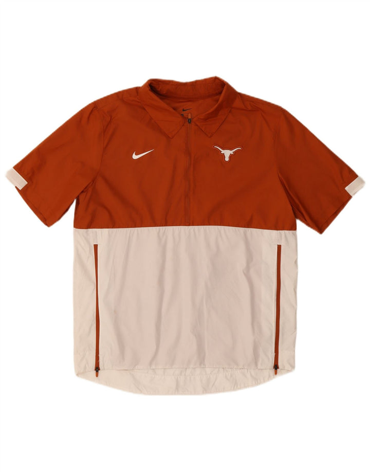 Nike muška gornja jakna trenirke Texas Longhorns srednje smeđe boje