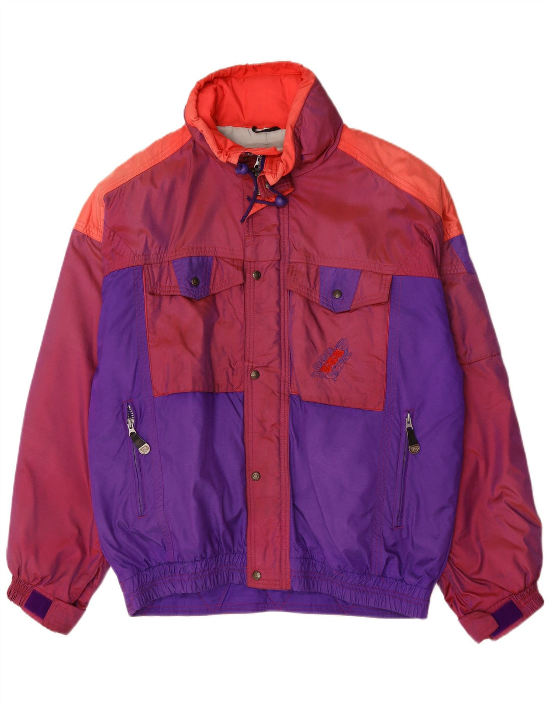 Vintage muška skijaška jakna IT 54 XL višebojni poliamid u boji
