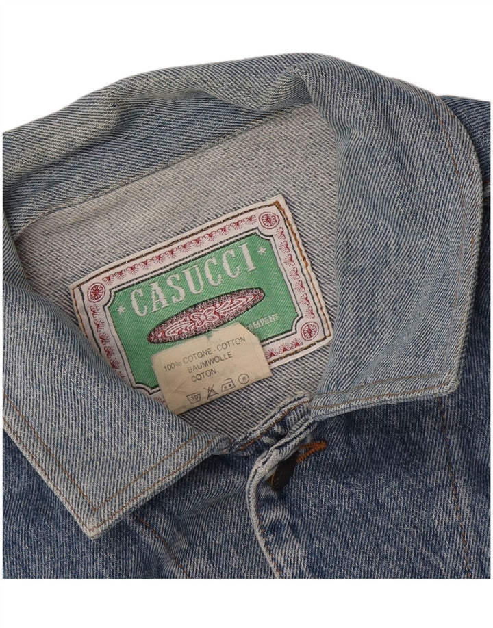 Casucci muška traper jakna UK 40 Large Blue Cotton