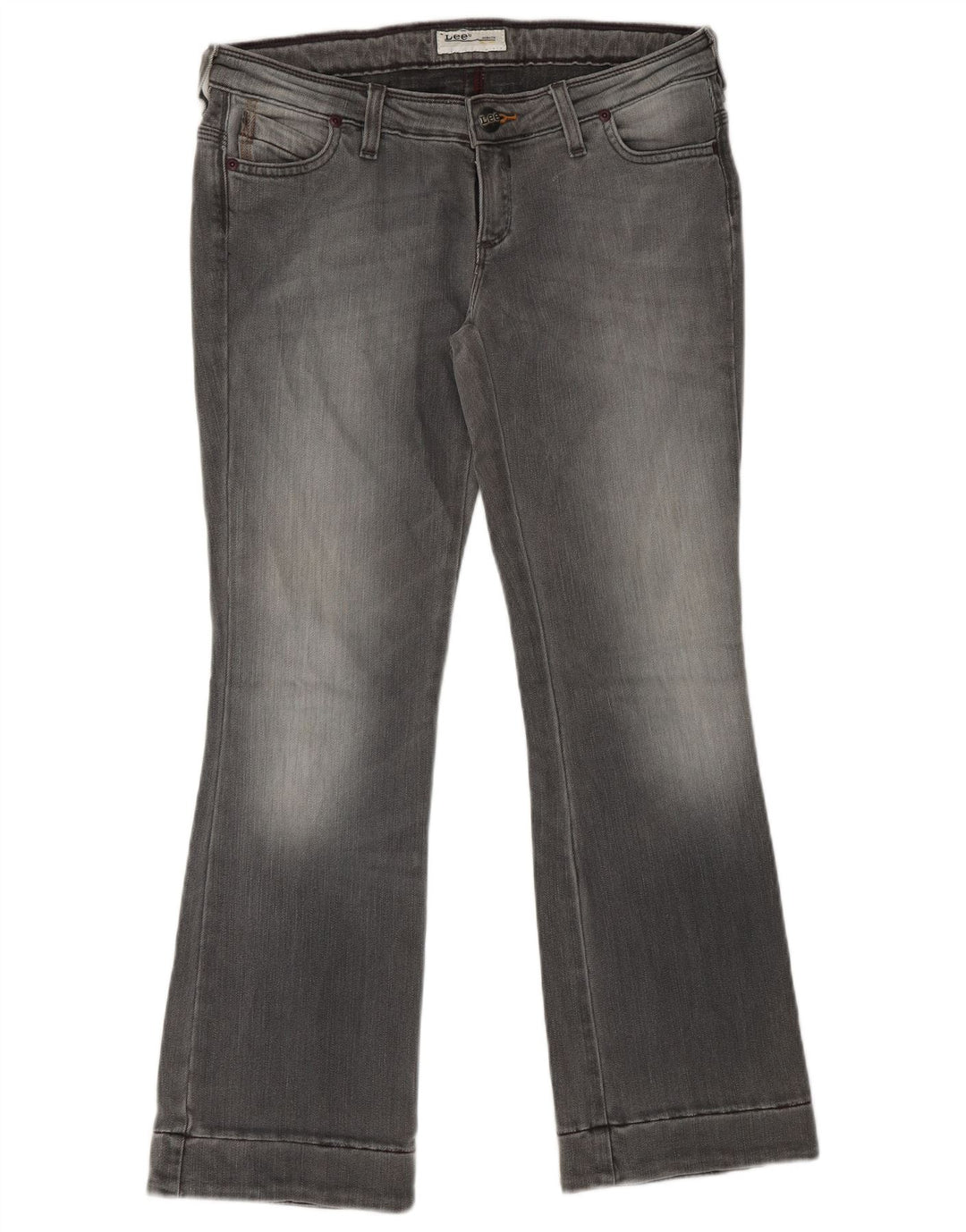 LEE ženske traperice Bliss Crop Bootcut W29 L28 sivi pamuk
