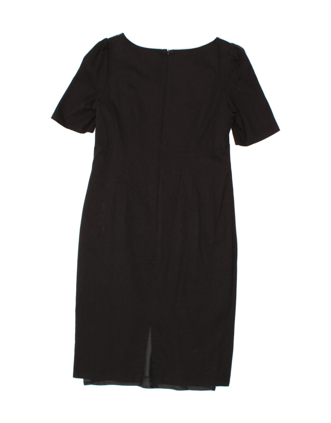 PER UNA Womens Sheath Dress UK 14 Medium Black Striped Cotton Vintage Per Una and Second-Hand Per Una from Messina Hembry 