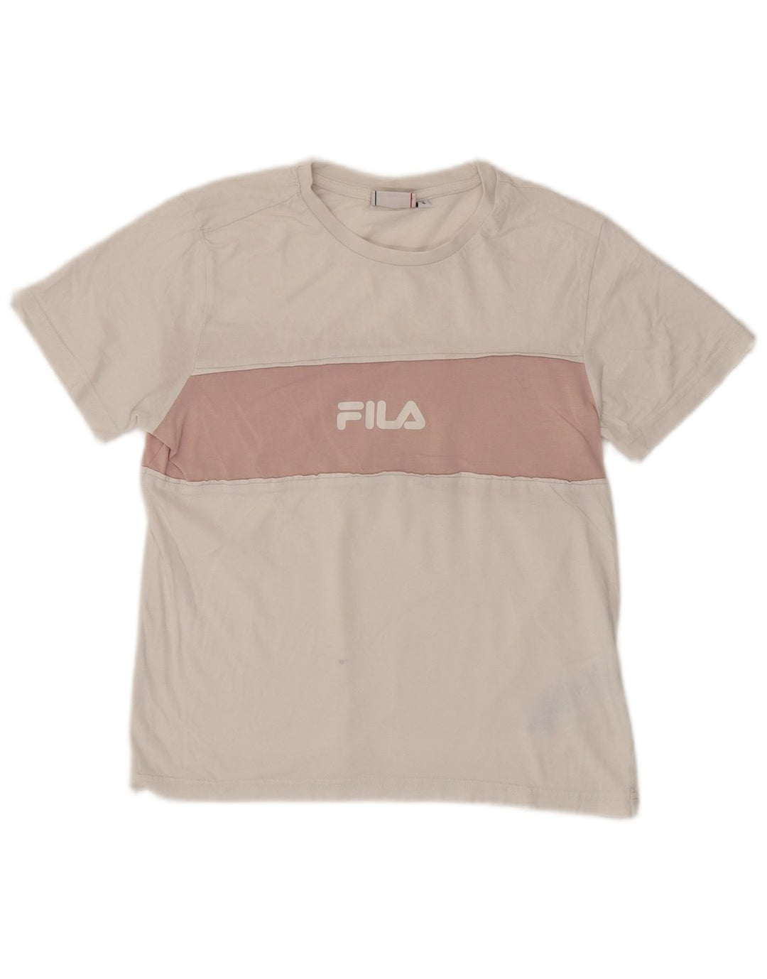 FILA Ženska majica kratkih rukava s grafičkim motivima UK 10 Small White Colourblock Pamuk