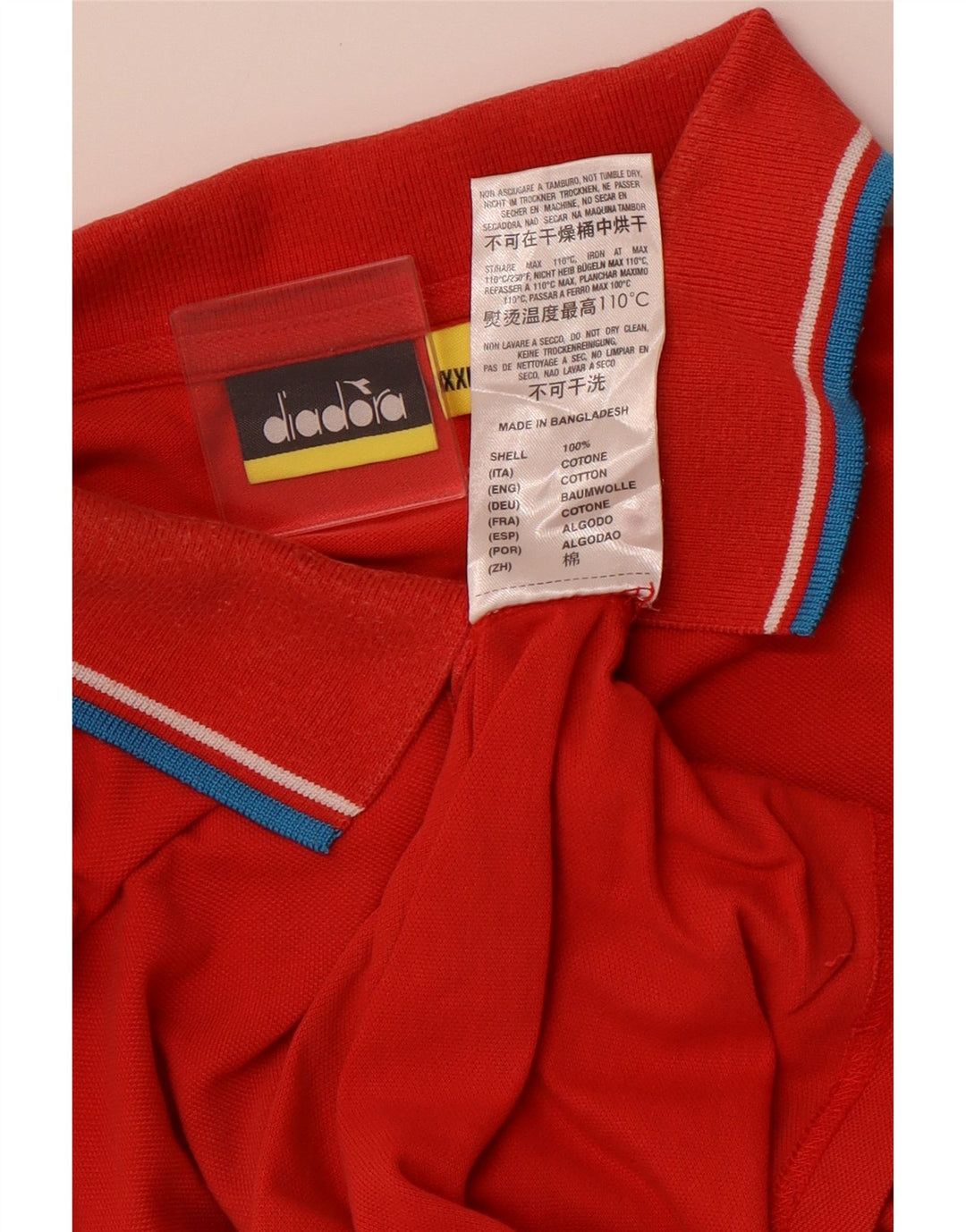 DIADORA muška polo majica 2XL crveni pamuk