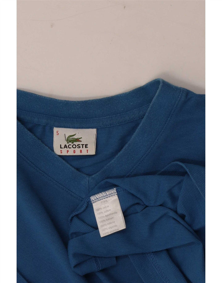 Lacoste muška majica kratkih rukava, velika veličina 5, plavi pamuk