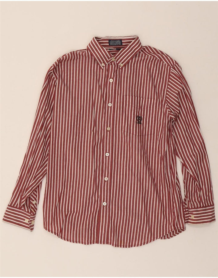 IZOD Boys Regular Shirt 14-15 Years Large  Red Striped Cotton Vintage Izod and Second-Hand Izod from Messina Hembry 