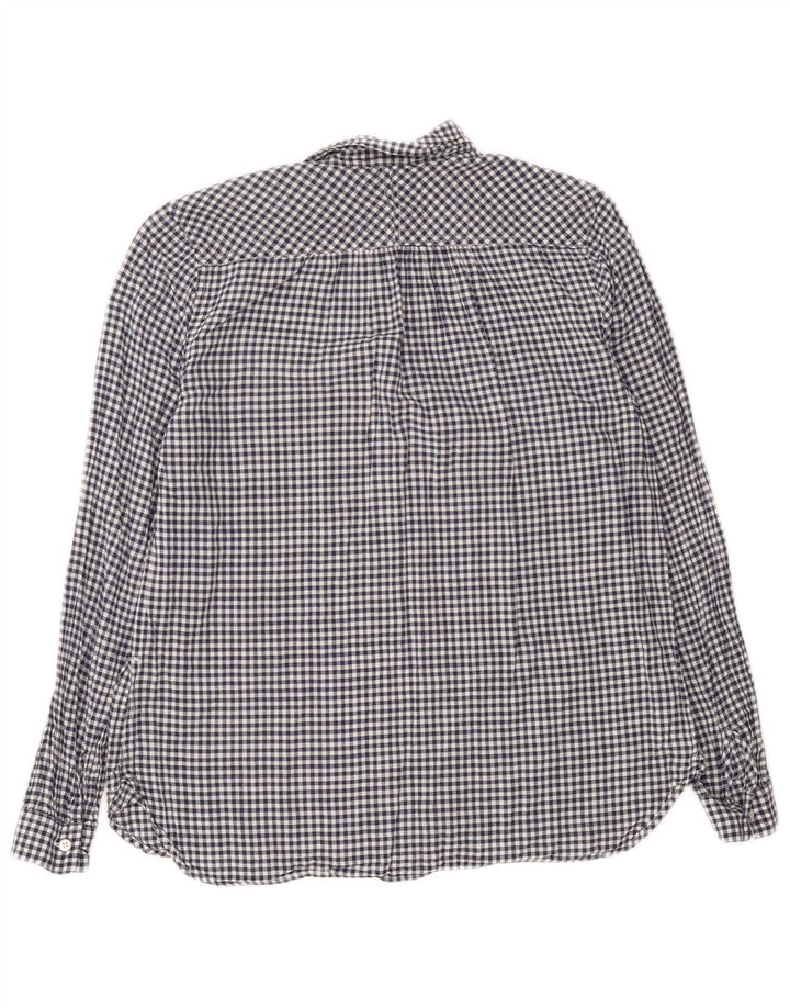 J. Crew Ženska pulover majica UK 14 Srednje tamnoplavi pamuk od ginghama