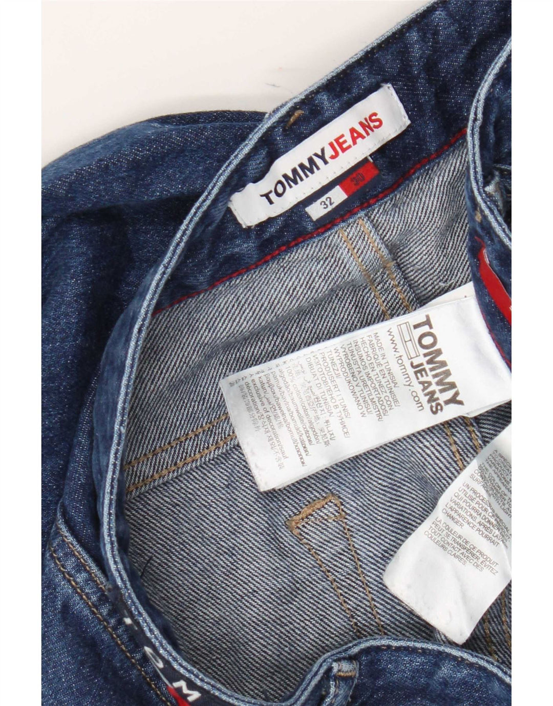 Tommy Hilfiger Muške uske traperice W32 L30 Plavi pamuk