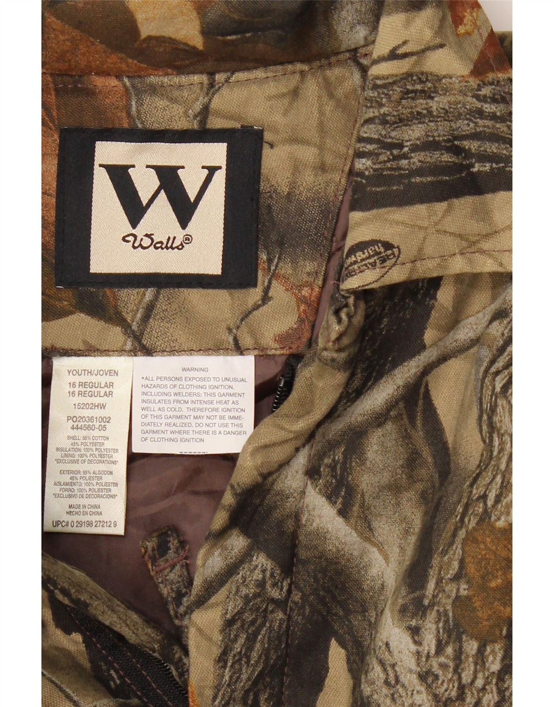 VINTAGE dječački kombinezon dugih rukava 15-16 godina kaki cvjetni pamuk