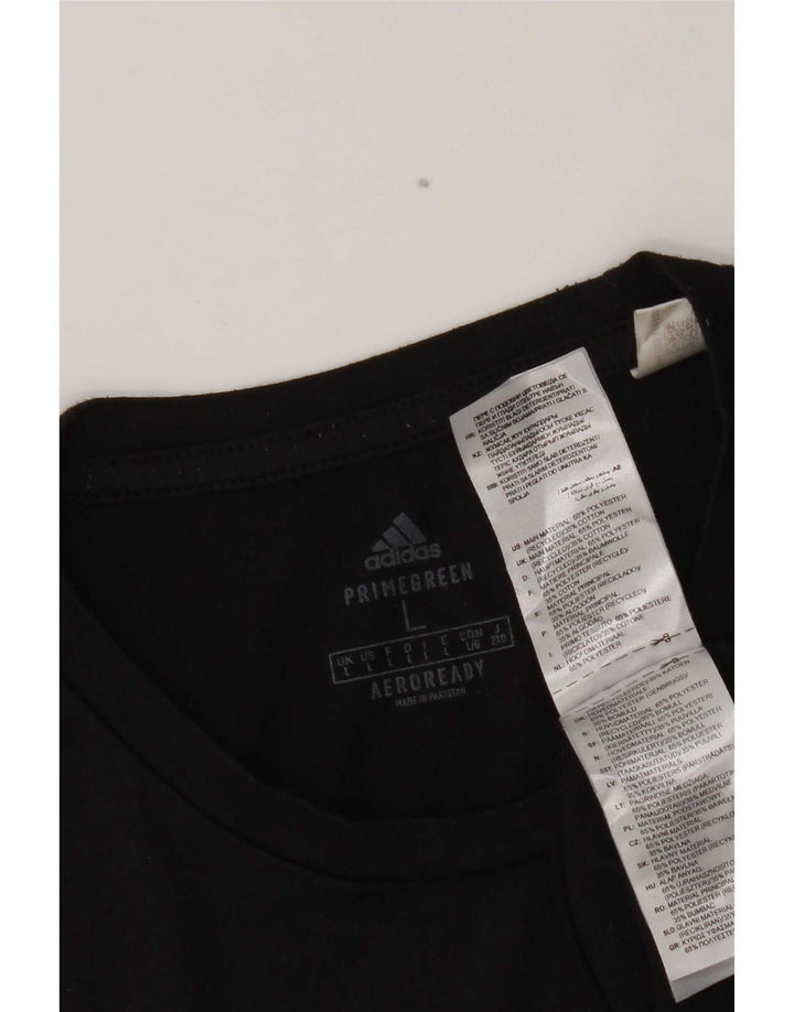 Adidas muška Aeroready majica dugih rukava, veliki crni poliester