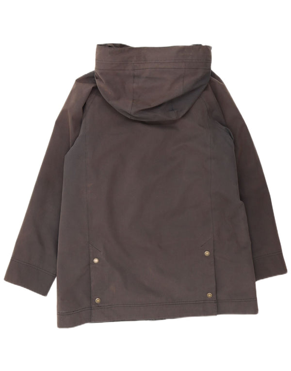 Barbour ženska velika parka jakna s kapuljačom UK 10 Mala siva pamuk