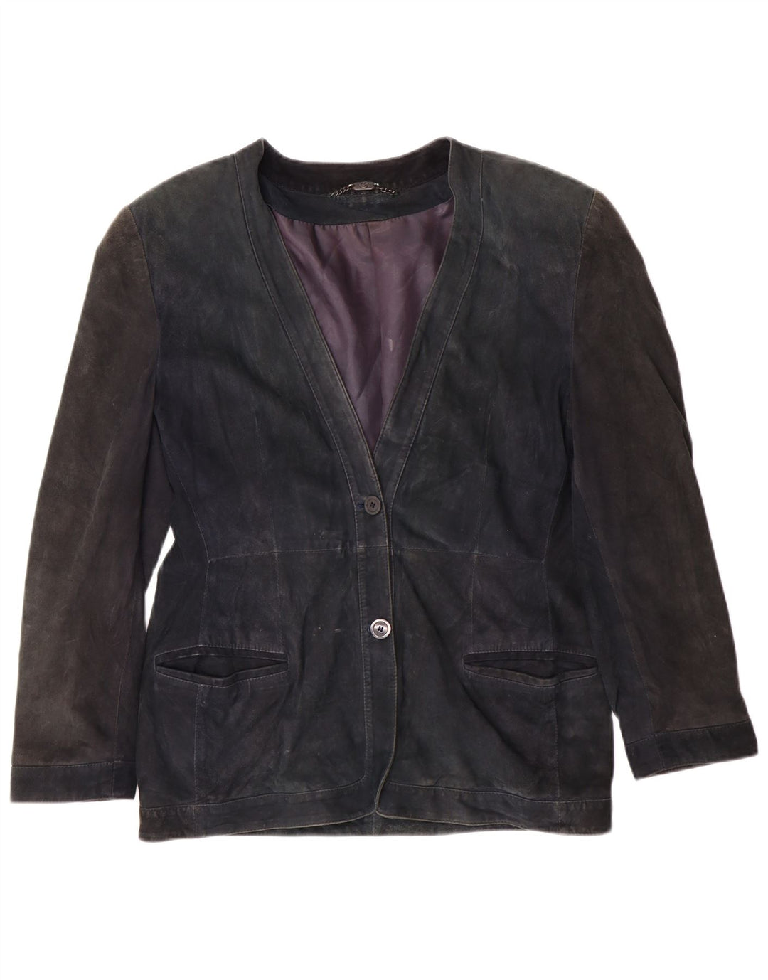 Nazareno Gabrielli ženska jakna od brušene kože IT 44 srednje tamnoplava