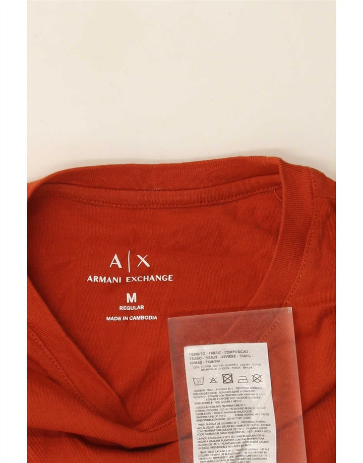 Armani Exchange muška majica kratkih rukava standardnog kroja srednje narančasta pamučna