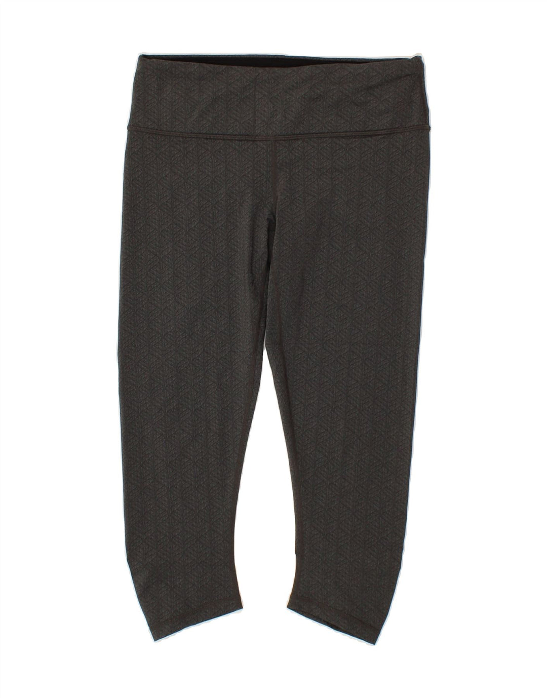 PRANA Womens Capri Leggings UK 12 Medium Grey Nylon Vintage Prana and Second-Hand Prana from Messina Hembry 