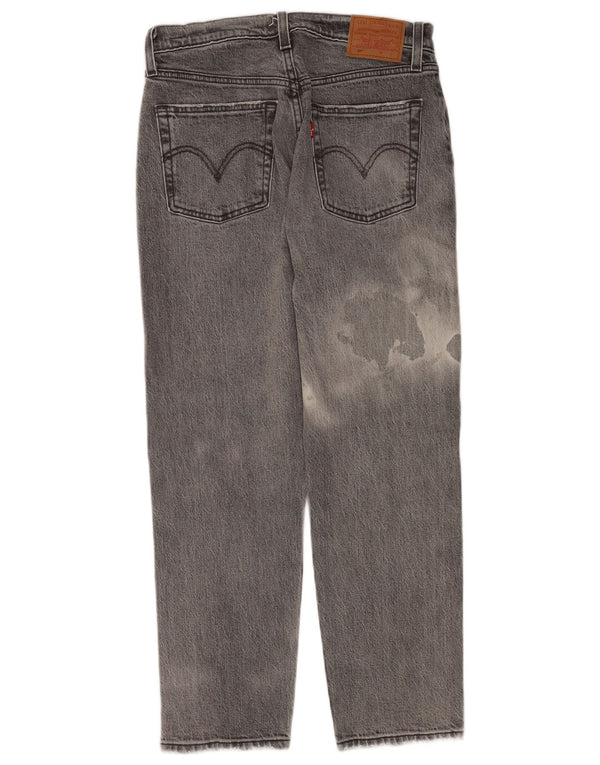 Levi's ženske 501 ravne traperice W27 L26 sivi pamuk