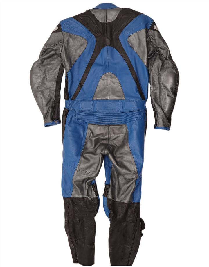AXO muški Racer grafički kožni kombinezon IT 56 2XL plava koža u blokovima boja