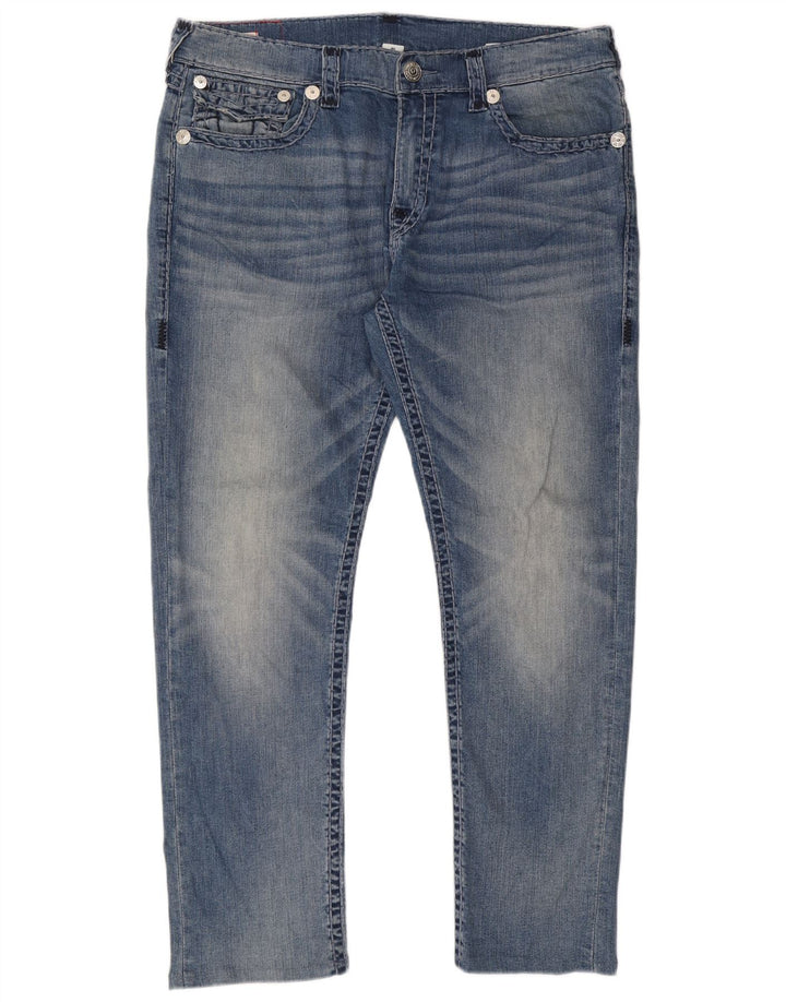 True Religion muške uske traperice W40 L31 plavi pamuk