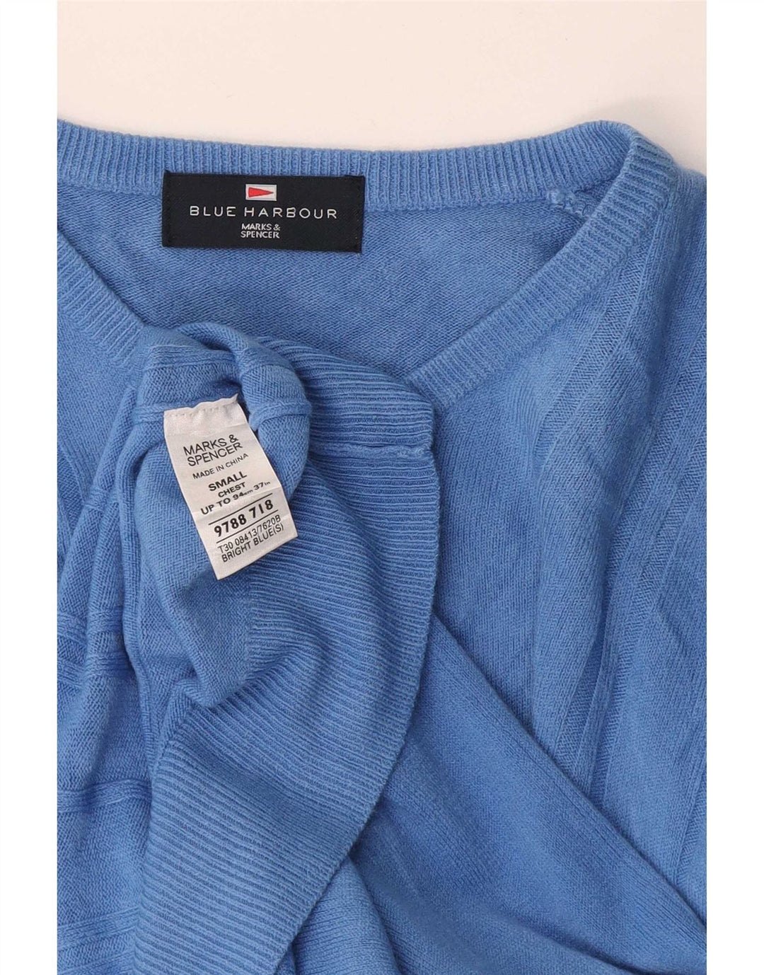 Marks & Spencer ženski pulover s v-izrezom Blue Harbor UK 10 Mali