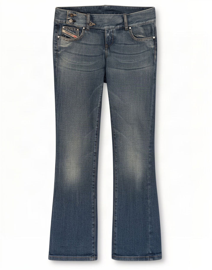Diesel Ženske Bootcut traperice W29 L33 Plavi pamuk