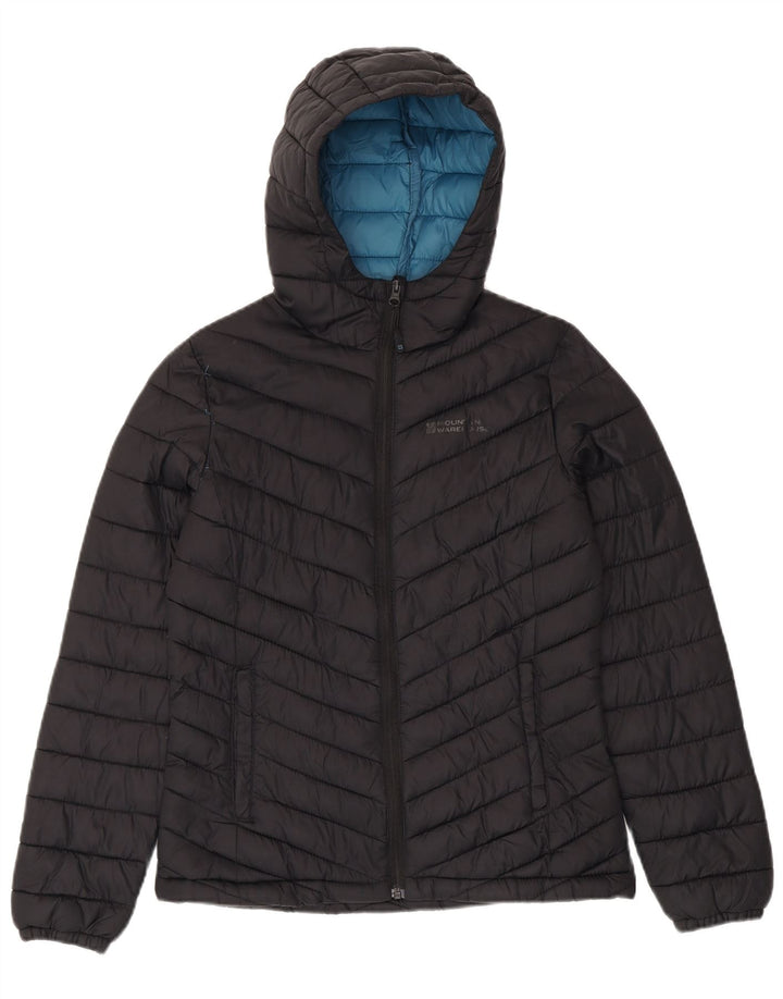 Mountain Warehouse Ženska podstavljena jakna s kapuljačom UK 8 Mala crna najlonska
