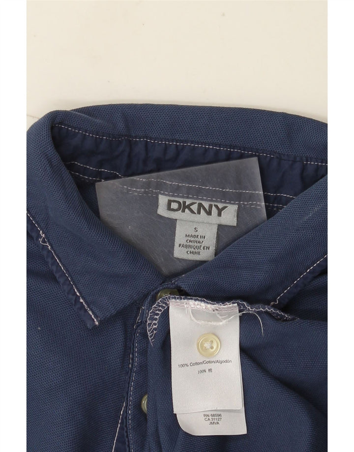 Dkny muška polo majica mala tamnoplava pamuk