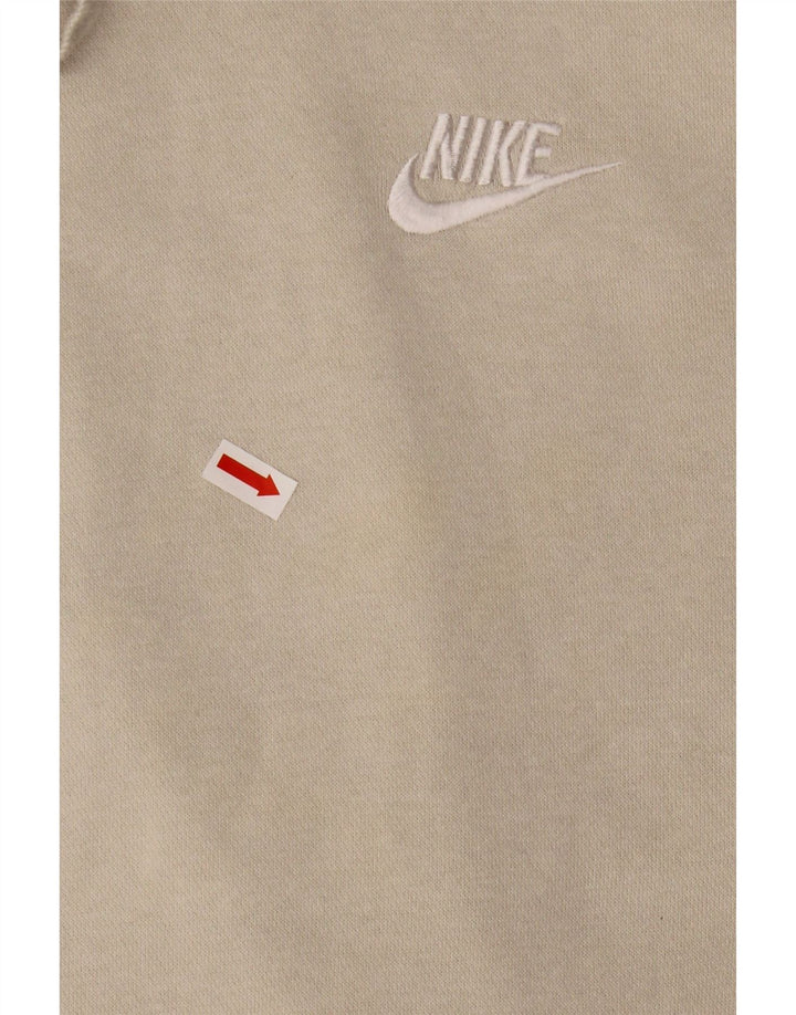 Nike Muška majica s kapuljačom Mala bež pamučna