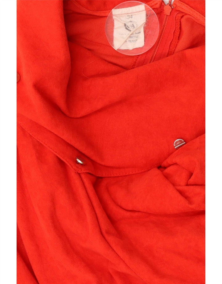 C & A ženska haljina A kroja EU 34 XS crvena acetat