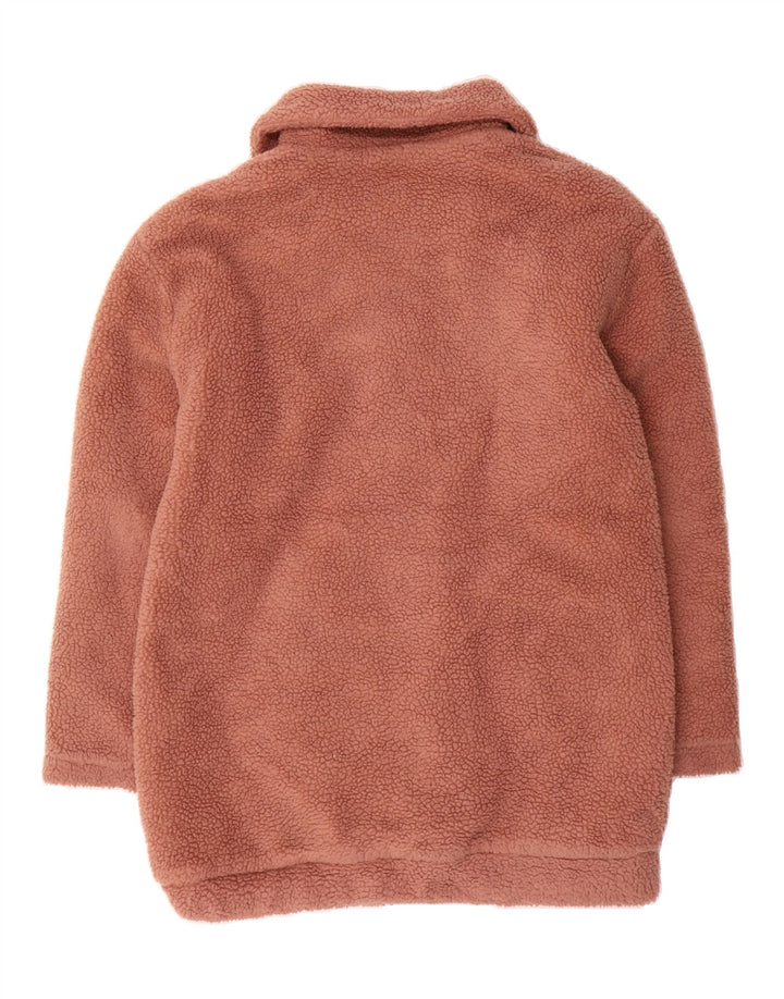 MARKS & SPENCER Girls Fleece Jacket 14-15 Years Brown Polyester Vintage Marks & Spencer and Second-Hand Marks & Spencer from Messina Hembry 