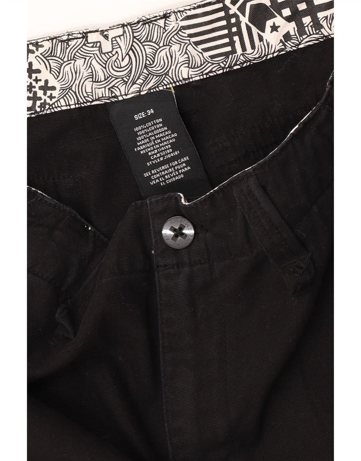 Quiksilver muške kargo kratke hlače W34 veliki crni pamuk