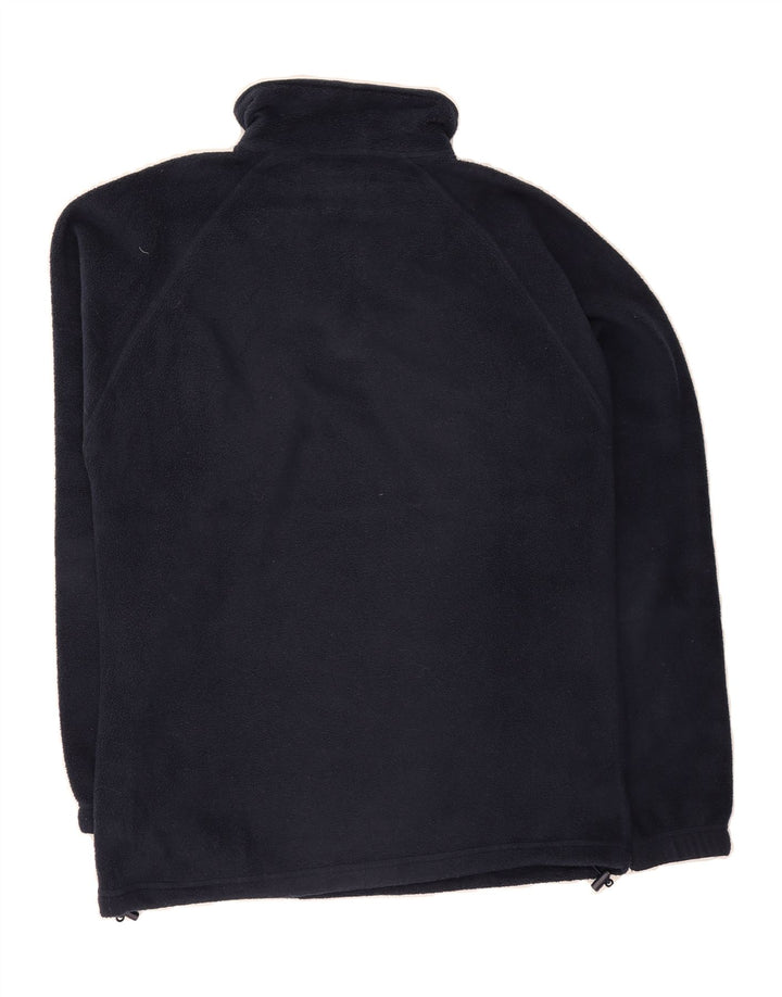 KAPPA Mens Zip Neck Fleece Jumper Small Navy Blue Polyester Vintage Kappa and Second-Hand Kappa from Messina Hembry 