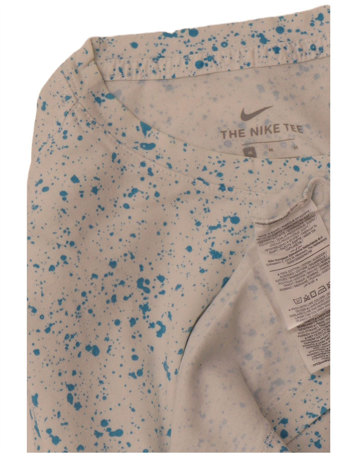 NIKE Muška majica kratkih rukava s grafičkim motivima, srednji bijeli flekasti pamuk