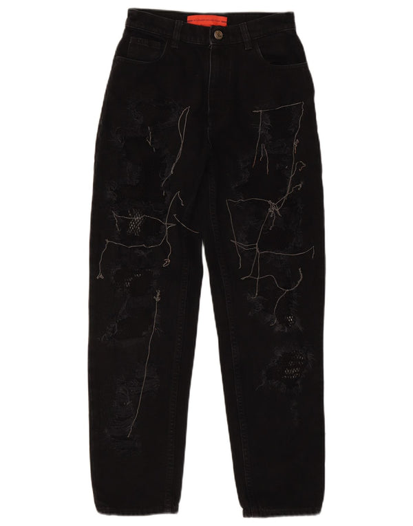 TOMMY HILFIGER Ženske sužene traperice US 2 XS W25 L26 crne