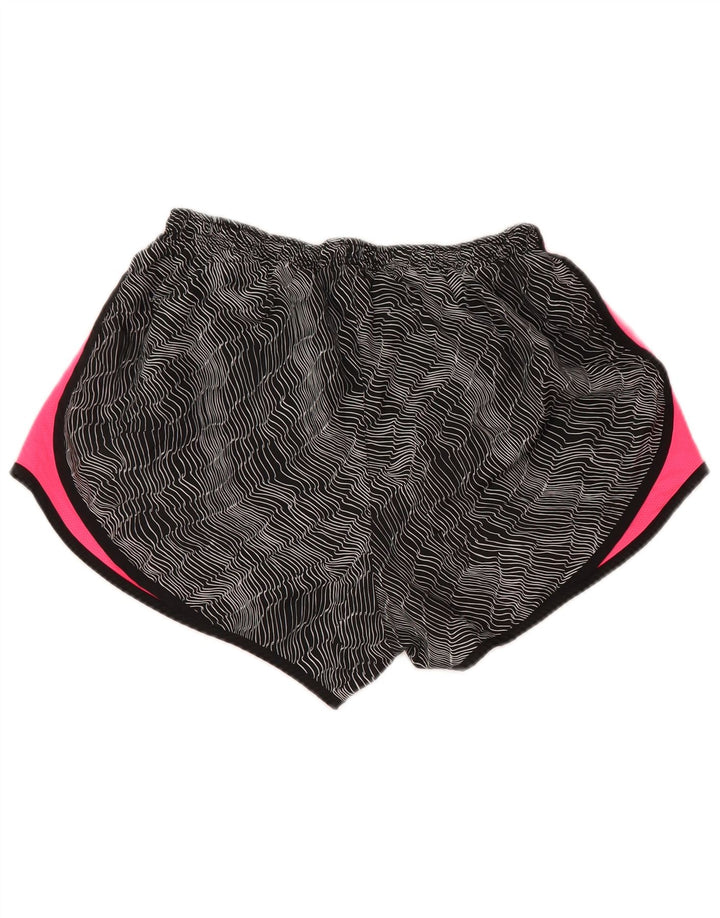 NIKE ženske kratke sportske hlače Dri Fit UK 16 veliki crni poliester u boji