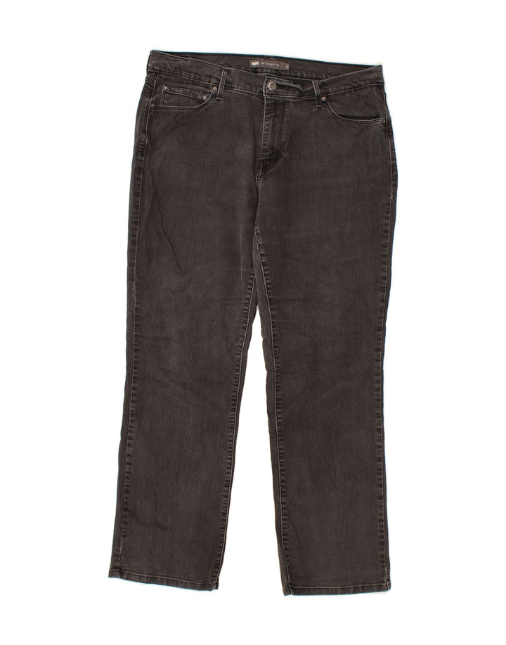 LEVI'S Womens 505 Straight Jeans US 14 XL W32 L30 Grey Vintage Levi's and Second-Hand Levi's from Messina Hembry 