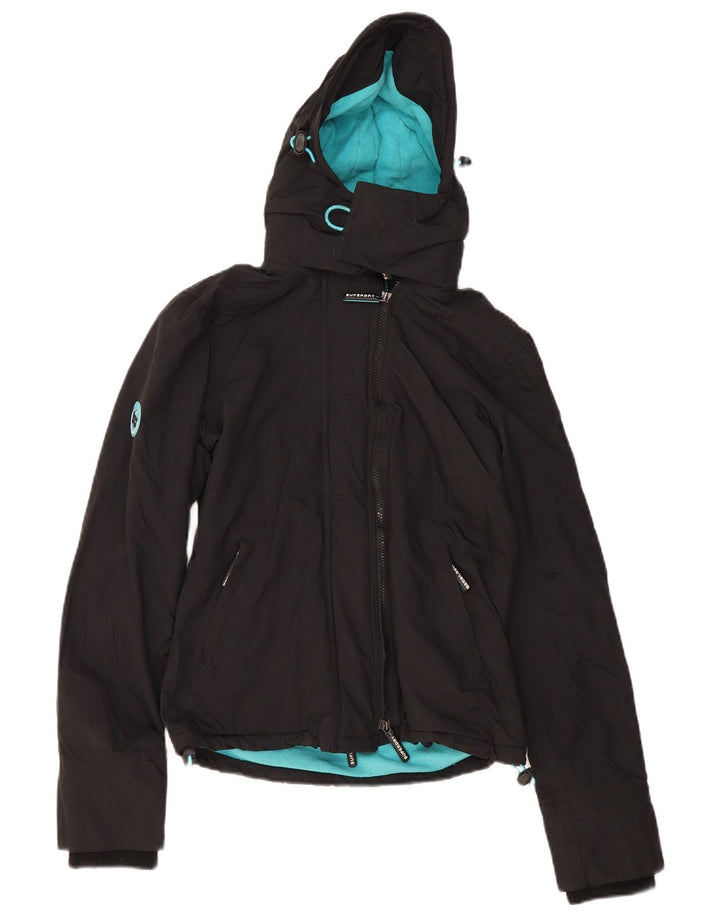 SUPERDRY ženska velika vjetrovka jakna UK 10 mala crna