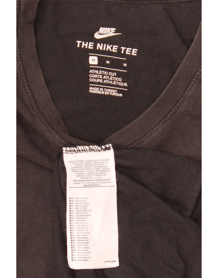 Nike muška majica atletskog kroja, srednji crni pamuk