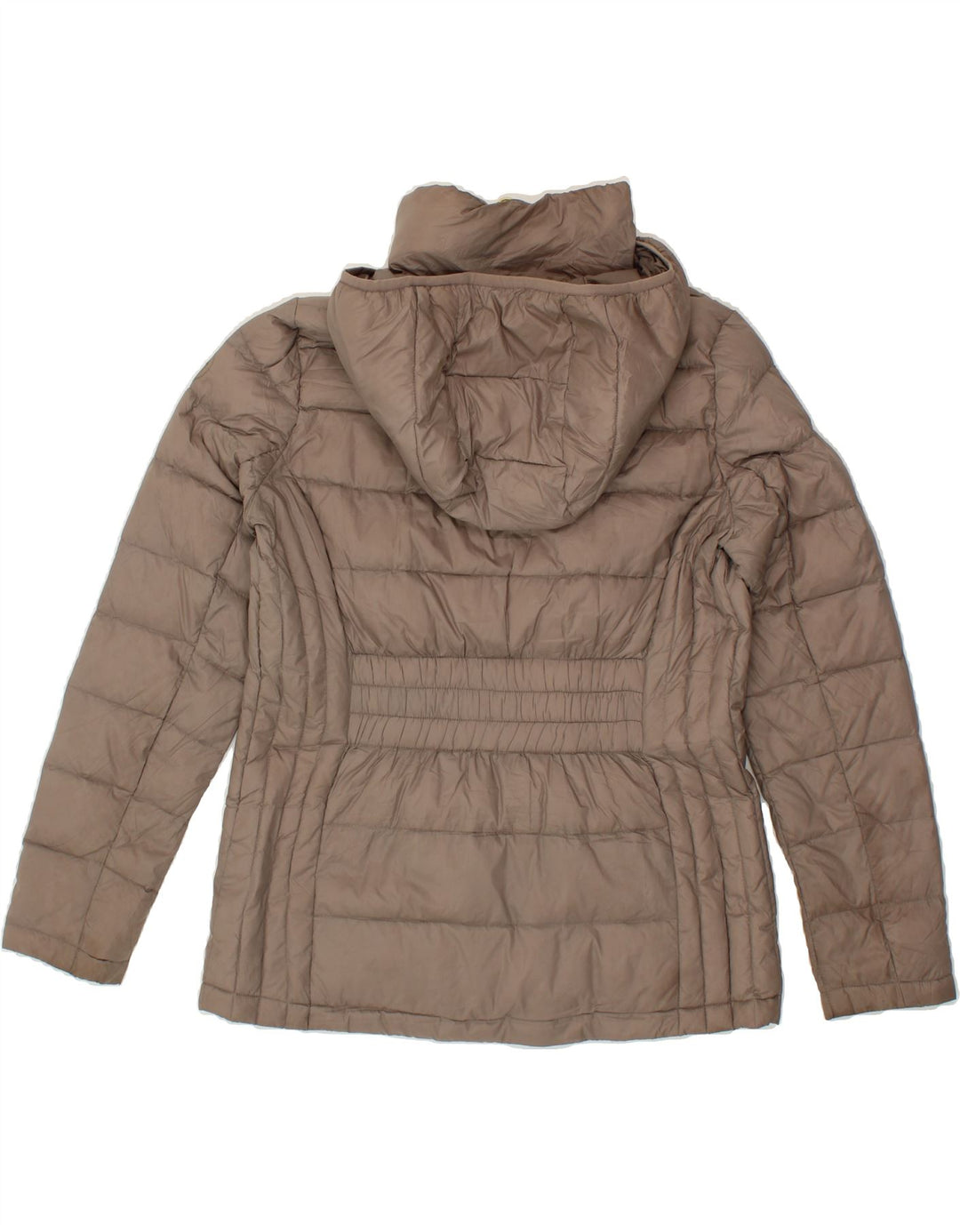 MICHAEL KORS Womens Hooded Padded Jacket UK 14 Medium Brown Nylon Vintage Michael Kors and Second-Hand Michael Kors from Messina Hembry 