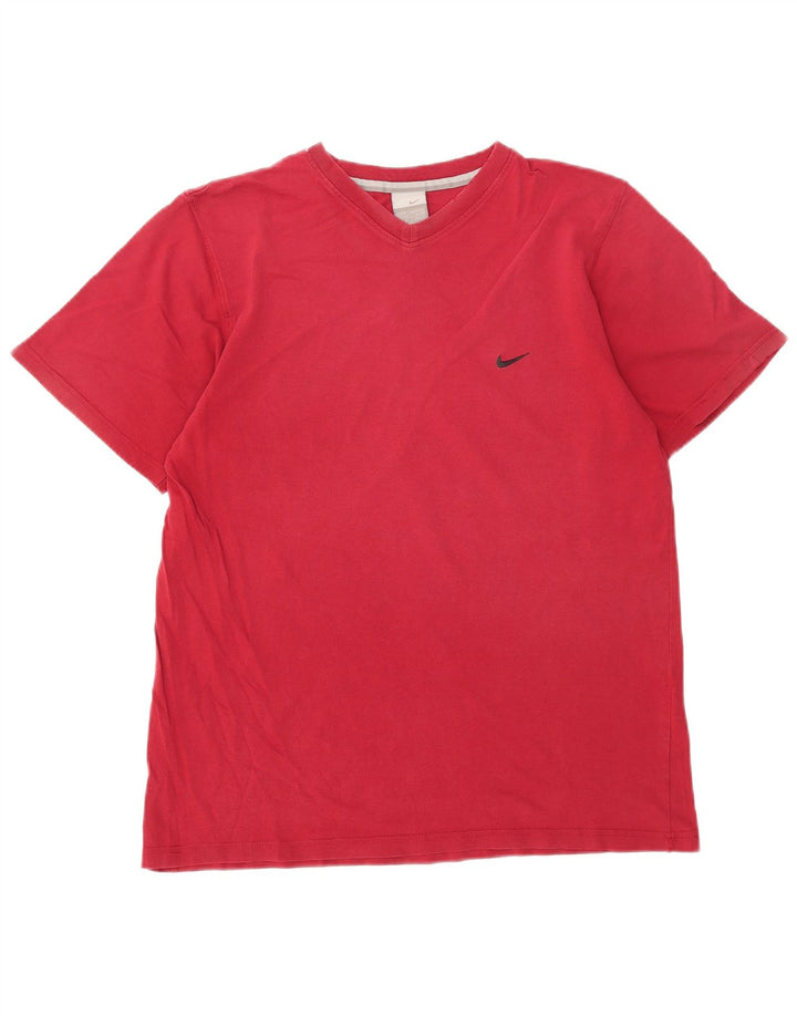 NIKE Mens T-Shirt Top UK 39/41 Medium Red