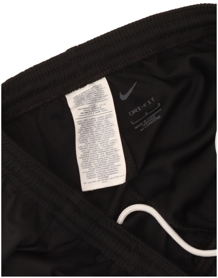 Nike muške Dri Fit hlače za trenirku, velike crne poliesterske hlače