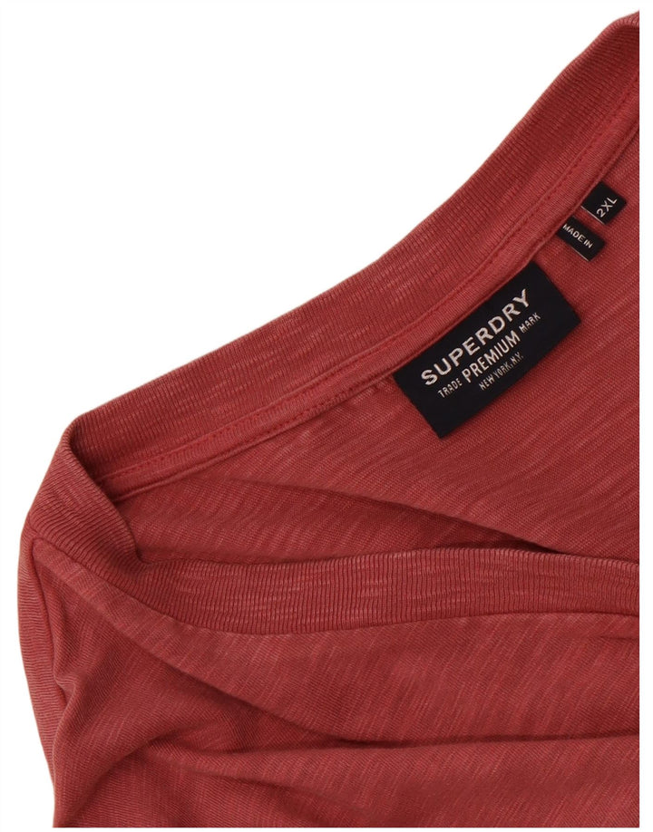 Superdry muška majica kratkih rukava 2XL crvena