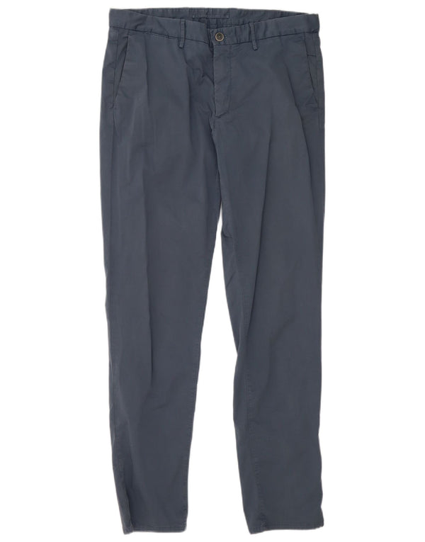 Massimo Dutti muške uske chino hlače EU 44 Large W34 L32 plavi pamuk