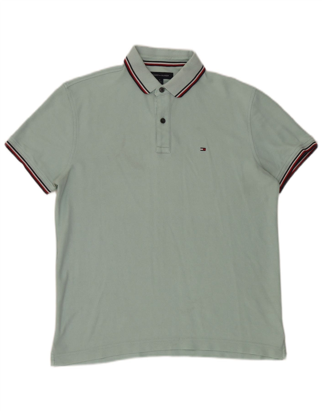 Tommy Hilfiger muška polo majica srednjeg tirkiznog kroja srednje kroja