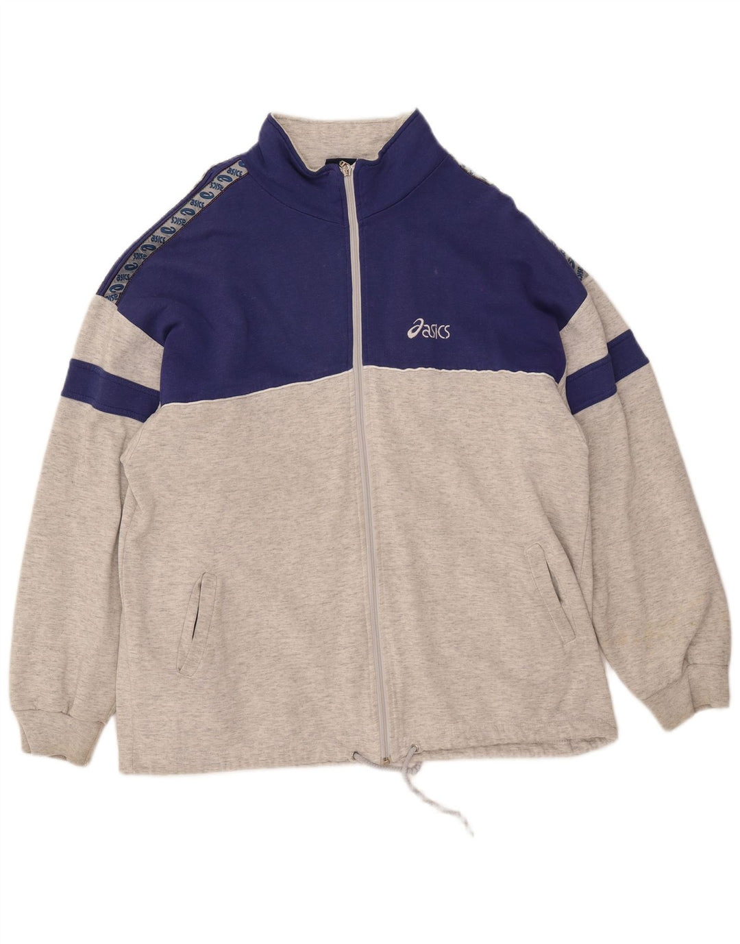 ASICS muška trenirka s grafičkim motivima, gornja jakna XL u sivoj boji