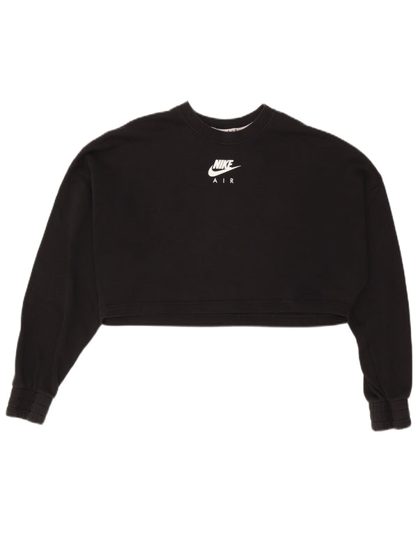 NIKE ženska prekomjerna majica s kratkim rukavima UK 14 srednje crne sportske